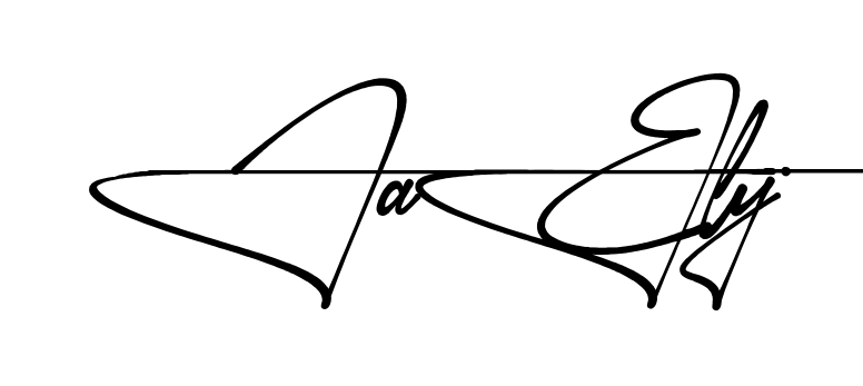 Jaely name signature writing style