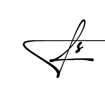 L S name signature writing style