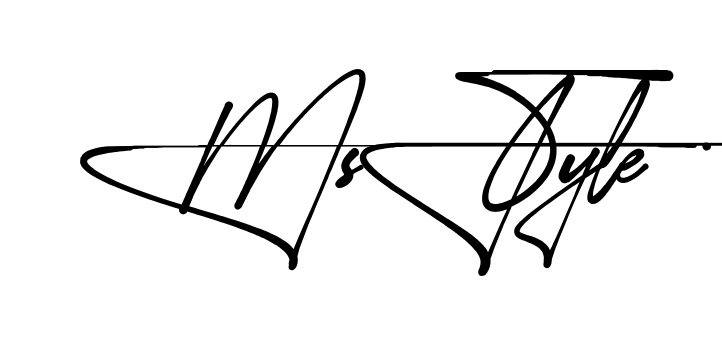 M Style name signature writing style