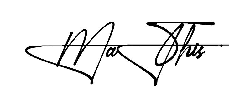 Mathis name signature writing style