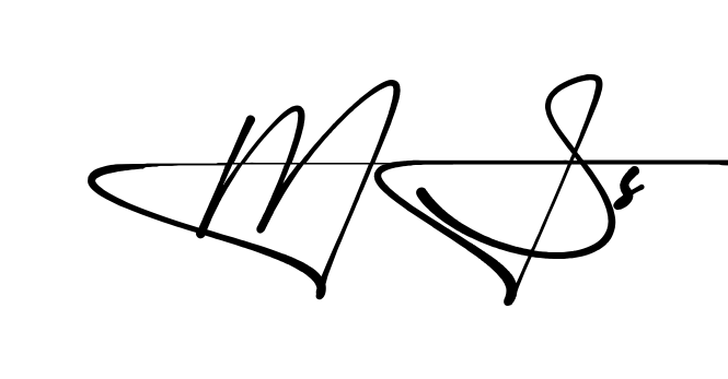 Ms S name signature writing style