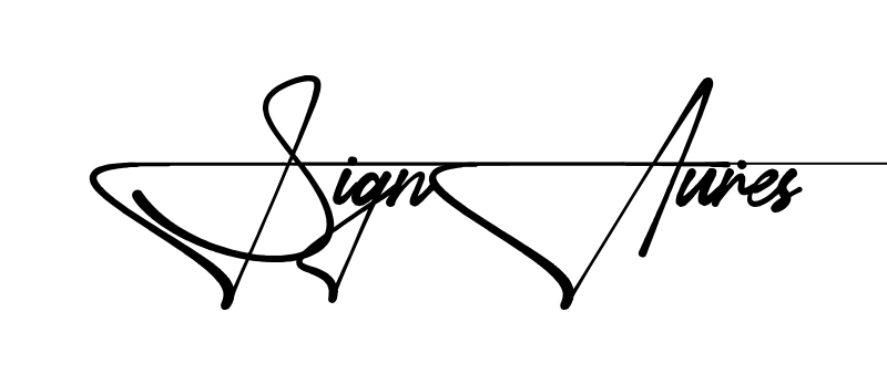 Signature S name signature writing style