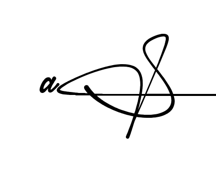 A S signature PNG download preview