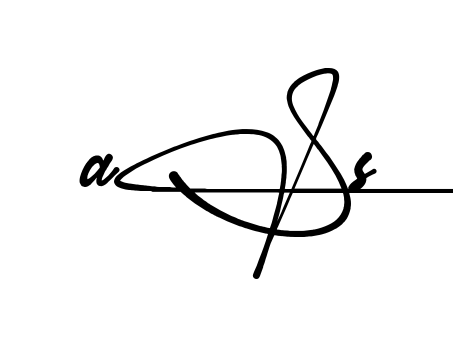As S signature PNG download preview