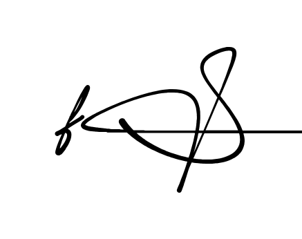 F S signature PNG download preview