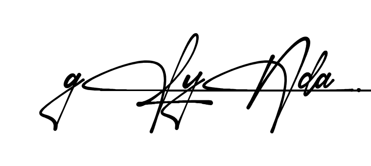 Glynda signature PNG download preview