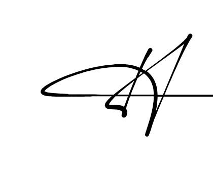 H signature PNG download preview