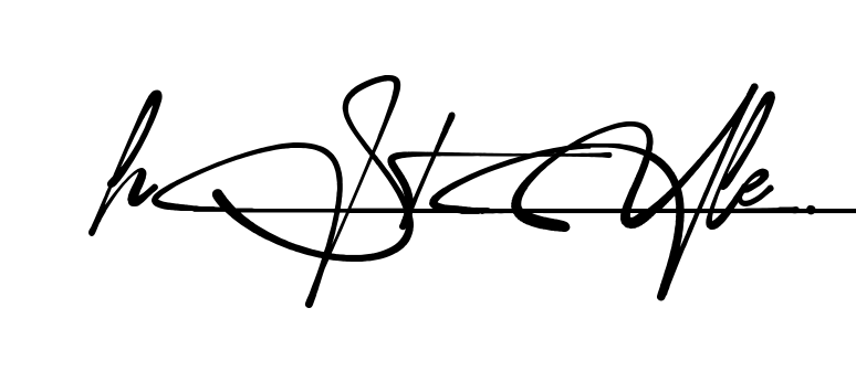 H Style signature PNG download preview