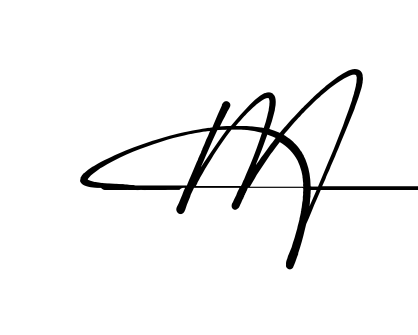 M signature PNG download preview