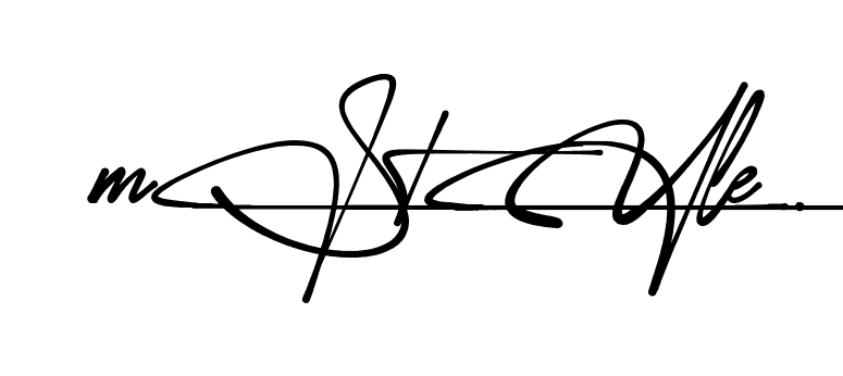 M Style signature PNG download preview