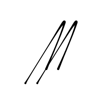 Aa signature without background preview