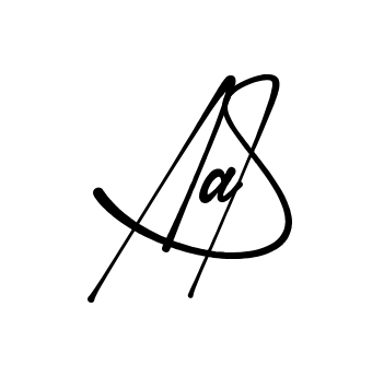 Aa S signature without background preview