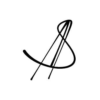 As signature without background preview
