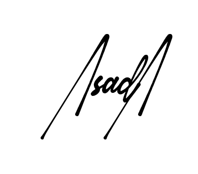 Asad A signature without background preview