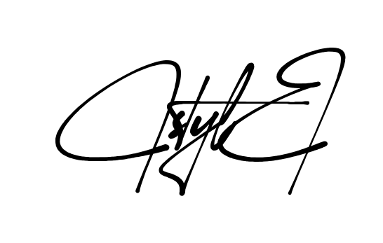C Style signature without background preview