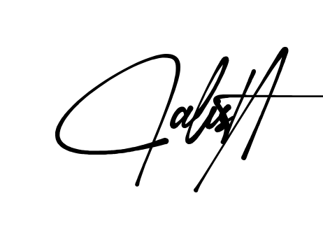 Calista signature without background preview