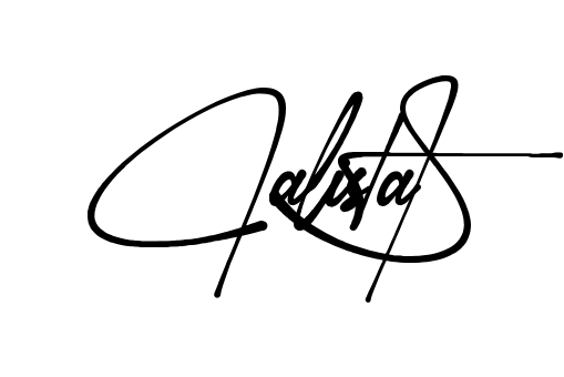 Calista S signature without background preview