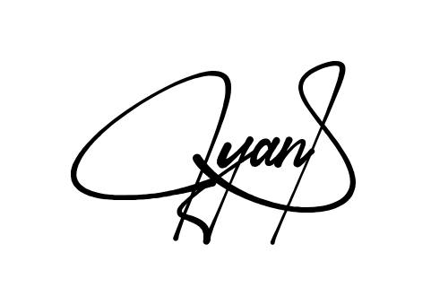 Cyan S signature without background preview