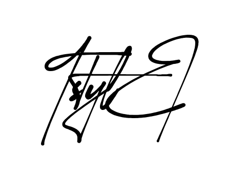 F Style signature without background preview