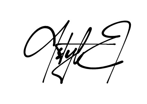 G Style signature without background preview