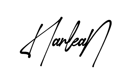Harlean signature without background preview