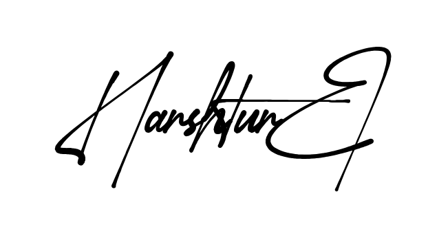 Harshini Signature signature without background preview