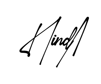 Hinda signature without background preview