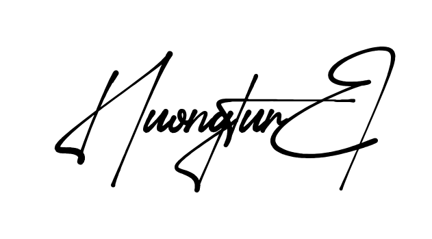 Huong Signature signature without background preview