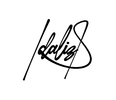 Idaliz S signature without background preview