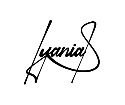 Iyania S signature without background preview