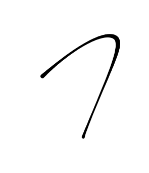 J signature without background preview