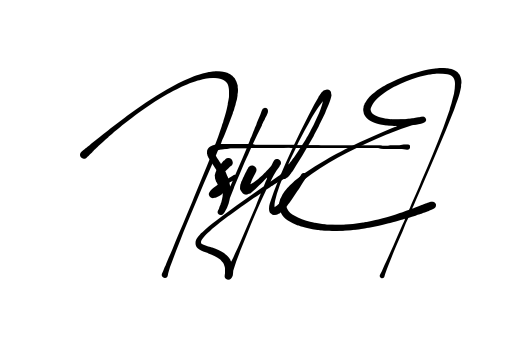 J Style signature without background preview
