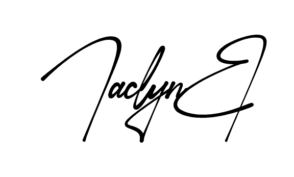 Jaclyne signature without background preview
