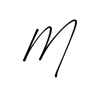 M signature without background preview