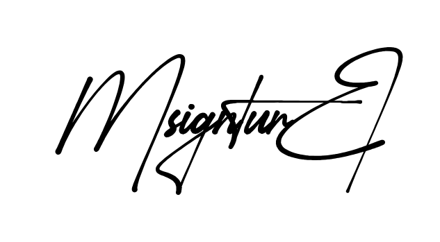 M Signature signature without background preview