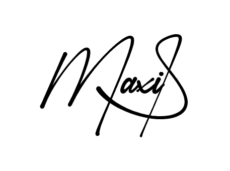 Maxi S signature without background preview