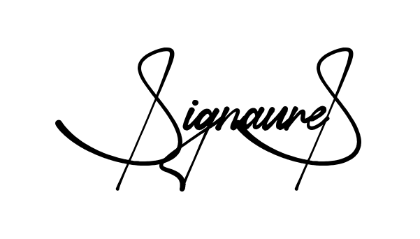 Signature S signature without background preview