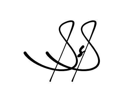 Ss S signature without background preview