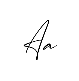 Aa creative signature style in English