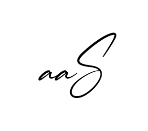 Aa S creative signature style in English