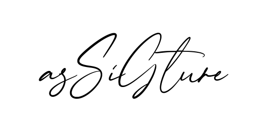 As Signature creative signature style in English