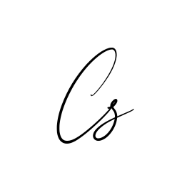 C S creative signature style in English
