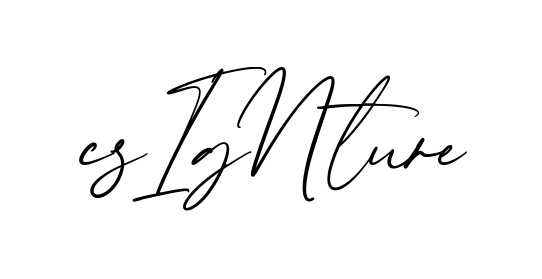 C Signature creative signature style in English