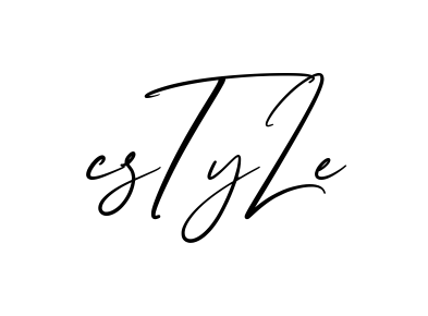 C Style creative signature style in English