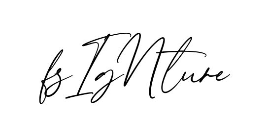 F Signature creative signature style in English
