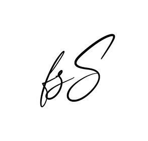 Fs S creative signature style in English