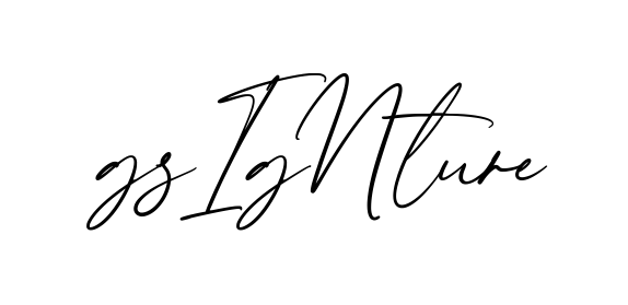 G Signature creative signature style in English