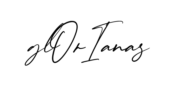 Gloriana S creative signature style in English