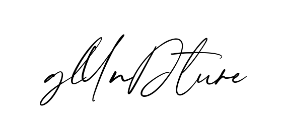 Glynda Signature creative signature style in English