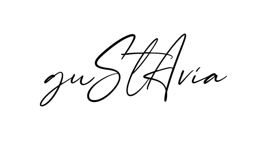Gustavia creative signature style in English